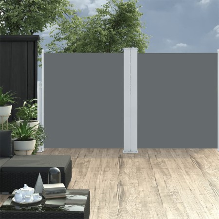 Anthrazitgraue einziehbare Seitenmarkise 140x600 cm von , Sonnenschirme - Ref: Foro24-48456, Preis: 117,48 €, Rabatt: %