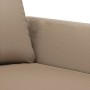 Cappuccino synthetic leather 3-piece sofa set with cushions by , Sofas - Ref: Foro24-3201759, Price: 502,54 €, Discount: %