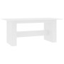 Mesa de comedor de madera de ingeniería blanco 180x90x76 cm de , Mesas de cocina y de comedor - Ref: Foro24-800468, Precio: 1...