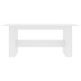 White engineered wood dining table 180x90x76 cm by , Kitchen and dining tables - Ref: Foro24-800468, Price: 113,11 €, Discoun...