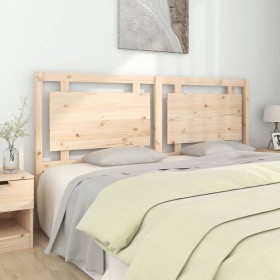 Solid pine wood bed headboard 185.5x4x100 cm by , Headboards and footboards - Ref: Foro24-817955, Price: 75,00 €, Discount: %