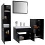 Black engineered wood bathroom furniture set by , Bathroom furniture - Ref: Foro24-3071199, Price: 304,35 €, Discount: %