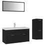 Juego de muebles de baño madera de ingeniería negro de , Muebles de baño - Ref: Foro24-3071469, Precio: 361,39 €, Descuento: %