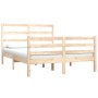 Estructura de cama madera maciza de pino 135x190 cm de , Camas y somieres - Ref: Foro24-3104981, Precio: 119,67 €, Descuento: %