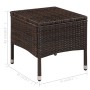 Set Tisch und Stühle Bistro Garten 3-tlg synthetisches Rattan braun von vidaXL, Gartensets - Ref: Foro24-44093, Preis: 152,00...