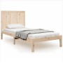 Estructura de cama madera maciza de pino 90x190 cm de , Camas y somieres - Ref: Foro24-3105695, Precio: 93,16 €, Descuento: %