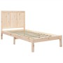 Estructura de cama madera maciza de pino 90x190 cm de , Camas y somieres - Ref: Foro24-3105695, Precio: 93,16 €, Descuento: %