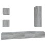 Set de muebles para TV 5 pzas madera contrachapada gris Sonoma de , Muebles TV - Ref: Foro24-3114452, Precio: 187,99 €, Descu...