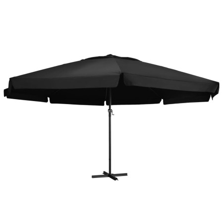 Garden umbrella with black aluminum pole 600 cm by , Umbrellas - Ref: Foro24-47376, Price: 294,99 €, Discount: %