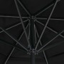 Garden umbrella with black aluminum pole 600 cm by , Umbrellas - Ref: Foro24-47376, Price: 294,99 €, Discount: %