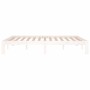 Estructura de cama de madera maciza de pino blanco 140x190 cm de , Camas y somieres - Ref: Foro24-810346, Precio: 102,55 €, D...