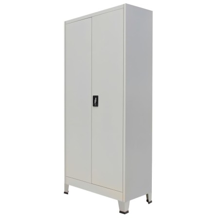 Office cabinet with 2 doors gray steel 90x40x180 cm by vidaXL, Filing cabinets - Ref: Foro24-20152, Price: 310,09 €, Discount: %