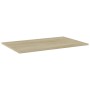 Shelf bookcase 4 units plywood Sonoma oak 80x50x1.5cm by , Shelves - Ref: Foro24-805352, Price: 46,90 €, Discount: %