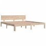 Estructura de cama madera maciza 180x200 cm de , Camas y somieres - Ref: Foro24-810510, Precio: 140,83 €, Descuento: %