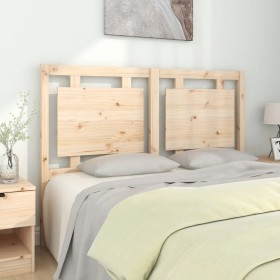 Cabecero de cama madera maciza de pino 140,5x4x100 cm de , Cabeceros y pies de cama - Ref: Foro24-817935, Precio: 64,99 €, De...