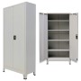 Office cabinet with 2 doors gray steel 90x40x180 cm by vidaXL, Filing cabinets - Ref: Foro24-20152, Price: 310,09 €, Discount: %