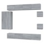 Set de muebles de TV 8 pzas madera contrachapada gris sonoma de , Muebles TV - Ref: Foro24-3114500, Precio: 358,20 €, Descuen...