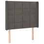 Headboard with dark gray velvet ears 103x16x118/128 cm by , Headboards and footboards - Ref: Foro24-3119623, Price: 77,39 €, ...