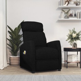 Black fabric elevating massage chair by , Electric massage chairs - Ref: Foro24-3120428, Price: 301,99 €, Discount: %