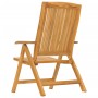 Reclining garden chairs and 4 solid teak wood cushions by , Garden chairs - Ref: Foro24-3196473, Price: 595,08 €, Discount: %