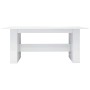 Mesa de comedor madera de ingeniería blanco brillo 180x90x76 cm de , Mesas de cocina y de comedor - Ref: Foro24-800474, Preci...