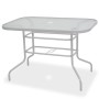 Garden dining set 8 pieces steel and gray textilene by vidaXL, Garden sets - Ref: Foro24-43786, Price: 308,99 €, Discount: %