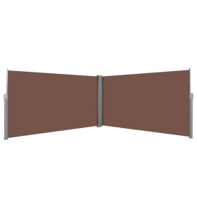 Retractable side awning 160x600 cm brown by , Umbrellas - Ref: Foro24-143681, Price: 114,43 €, Discount: %