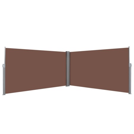 Retractable side awning 160x600 cm brown by , Umbrellas - Ref: Foro24-143681, Price: 114,74 €, Discount: %