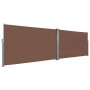 Retractable side awning 160x600 cm brown by , Umbrellas - Ref: Foro24-143681, Price: 114,74 €, Discount: %