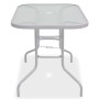 Garden dining set 8 pieces steel and gray textilene by vidaXL, Garden sets - Ref: Foro24-43786, Price: 309,60 €, Discount: %