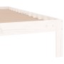 Estructura de cama madera maciza individual blanco 75x190 cm de , Camas y somieres - Ref: Foro24-810326, Precio: 71,00 €, Des...