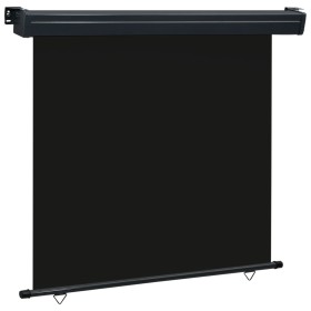 Black balcony side awning 160x250 cm by , Umbrellas - Ref: Foro24-48430, Price: 63,43 €, Discount: %