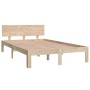 Estructura de cama madera maciza de pino 120x200 cm de , Camas y somieres - Ref: Foro24-810490, Precio: 103,46 €, Descuento: %