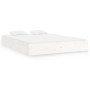 Estructura de cama de madera maciza blanca 160x200 cm de , Camas y somieres - Ref: Foro24-820033, Precio: 131,99 €, Descuento: %