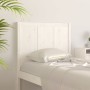 Solid white pine wood bed headboard 105.5x4x100 cm by , Headboards and footboards - Ref: Foro24-818076, Price: 73,93 €, Disco...