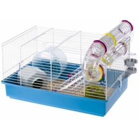 Ferplast Jaula para hámster Paula azul 46x29,5x24,5 cm 57906411 de Ferplast, Jaulas y habitáculos para animales pequeños - Re...