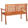 2 seater garden bench solid eucalyptus wood and cushion 120 cm by , garden benches - Ref: Foro24-3060973, Price: 179,94 €, Di...