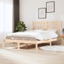 Estructura de cama madera maciza de pino 140x190 cm de , Camas y somieres - Ref: Foro24-3101003, Precio: 124,67 €, Descuento: %