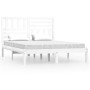 Estructura de cama madera maciza de pino blanco 120x190 cm de , Camas y somieres - Ref: Foro24-3100994, Precio: 135,44 €, Des...