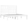 Estructura de cama madera maciza de pino blanco 120x190 cm de , Camas y somieres - Ref: Foro24-3100994, Precio: 135,44 €, Des...