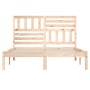 Solid pine wood bed frame 140x190 cm by , Beds and slatted bases - Ref: Foro24-3101003, Price: 124,67 €, Discount: %