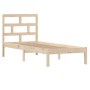 Estructura de cama individual pequeña madera maciza 75x190 cm de , Camas y somieres - Ref: Foro24-3101178, Precio: 80,95 €, D...