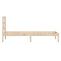 Estructura de cama individual pequeña madera maciza 75x190 cm de , Camas y somieres - Ref: Foro24-3101178, Precio: 80,95 €, D...