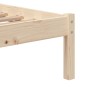 Estructura de cama individual pequeña madera maciza 75x190 cm de , Camas y somieres - Ref: Foro24-3101178, Precio: 80,95 €, D...