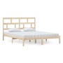 Estructura de cama de madera maciza de pino 160x200 cm de , Camas y somieres - Ref: Foro24-3101228, Precio: 127,99 €, Descuen...