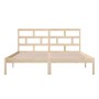 Solid pine wood bed frame 160x200 cm by , Beds and slatted bases - Ref: Foro24-3101228, Price: 127,99 €, Discount: %