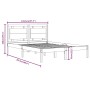 Estructura de cama de madera maciza blanca 140x200 cm de , Camas y somieres - Ref: Foro24-3105536, Precio: 143,99 €, Descuent...