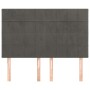 Headboards 4 units dark gray velvet 72x5x78/88 cm by , Headboards and footboards - Ref: Foro24-3116381, Price: 109,30 €, Disc...