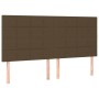 Headboards 4 units of dark brown fabric 100x5x78/88 cm by , Headboards and footboards - Ref: Foro24-3116357, Price: 127,07 €,...