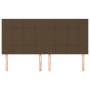 Headboards 4 units of dark brown fabric 100x5x78/88 cm by , Headboards and footboards - Ref: Foro24-3116357, Price: 127,07 €,...